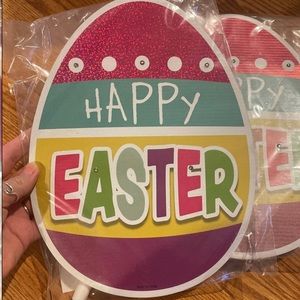 Easter LED Light Up Yard Signs Brand New Bundle Of 2 Brand New